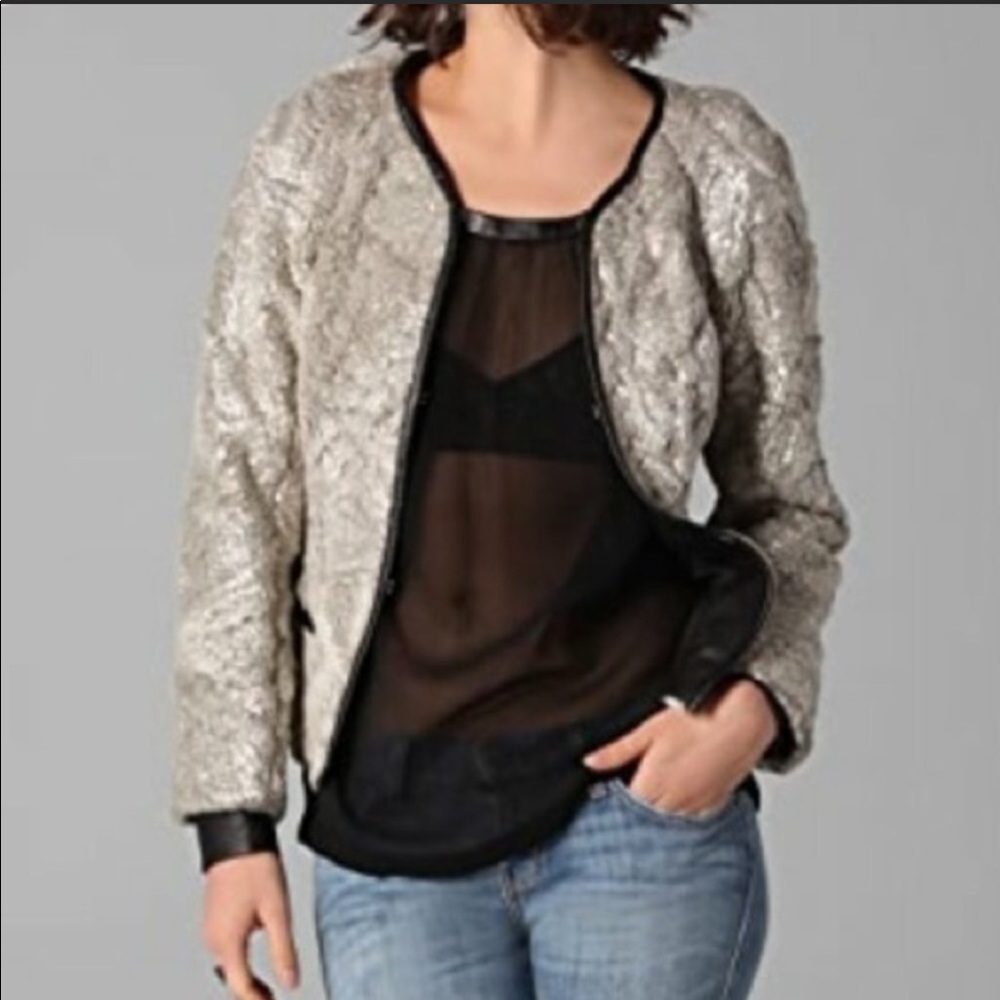 Club Monaco Faux Fur Jacket - Picture 2 of 6